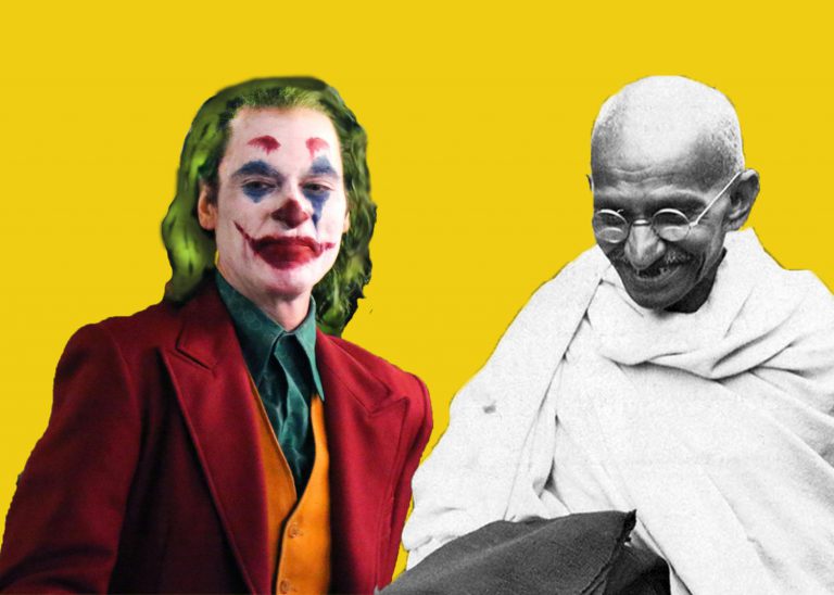 Joker and Mahatma: What should one remind us of the other?