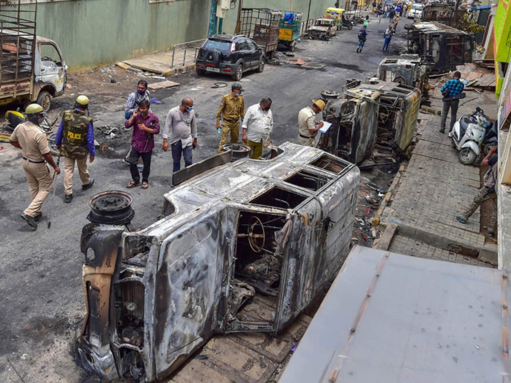 bangalore riots misguided nation