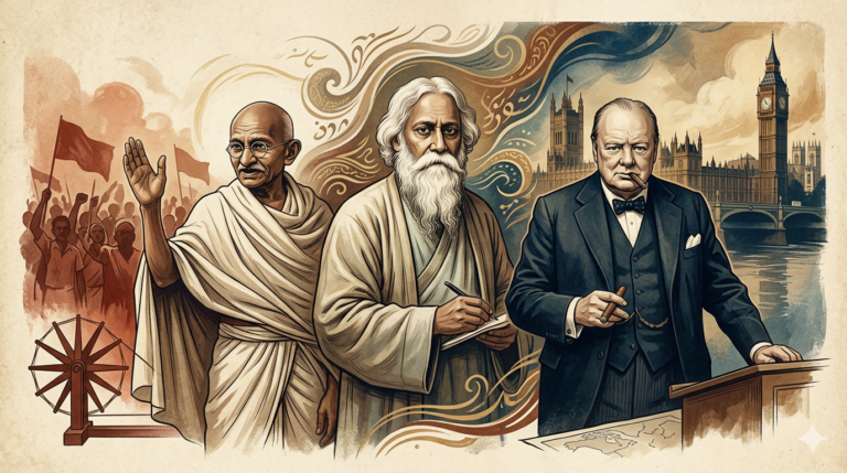Power, Poetry, and Protest: Churchill, Tagore, and Gandhi in the Early Twentieth Century